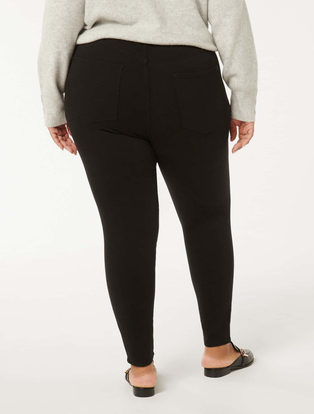 Bianca Curve High Rise Ankle Grazer Forever Black