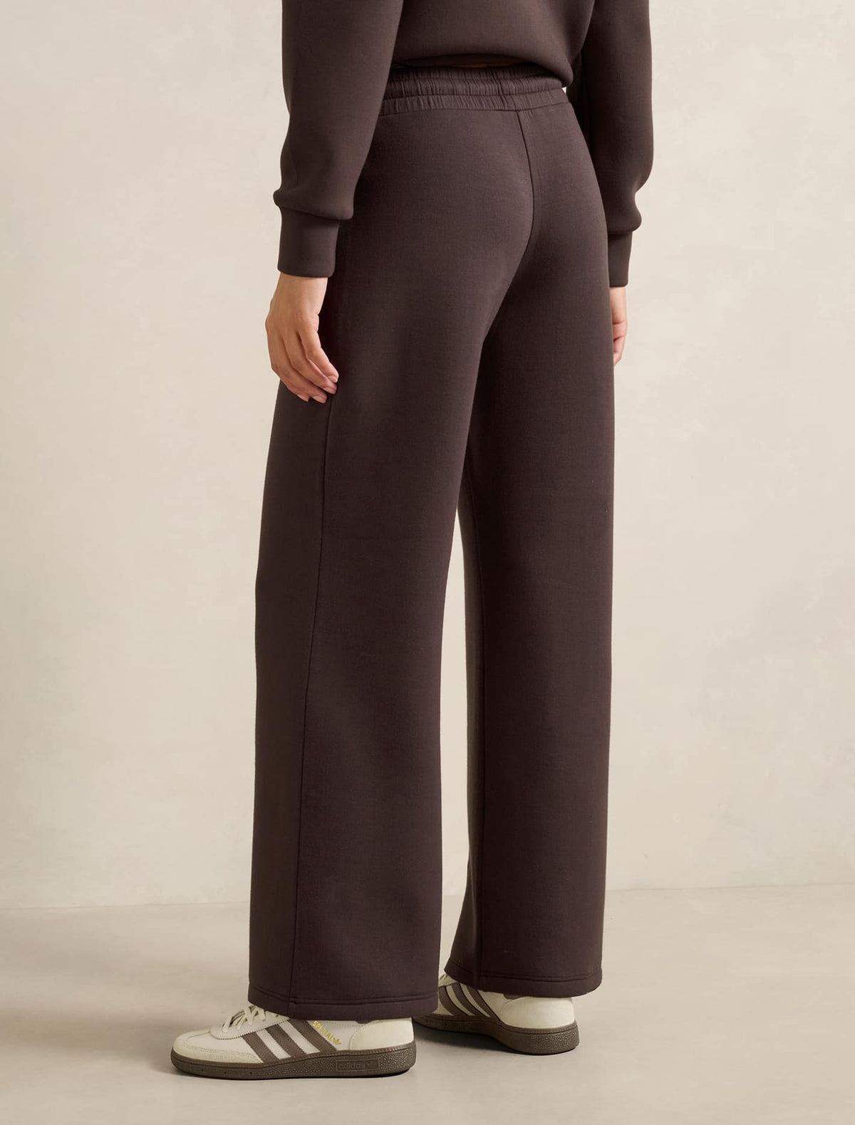 Tiana Wide Leg Track Pants Dark Chocolate