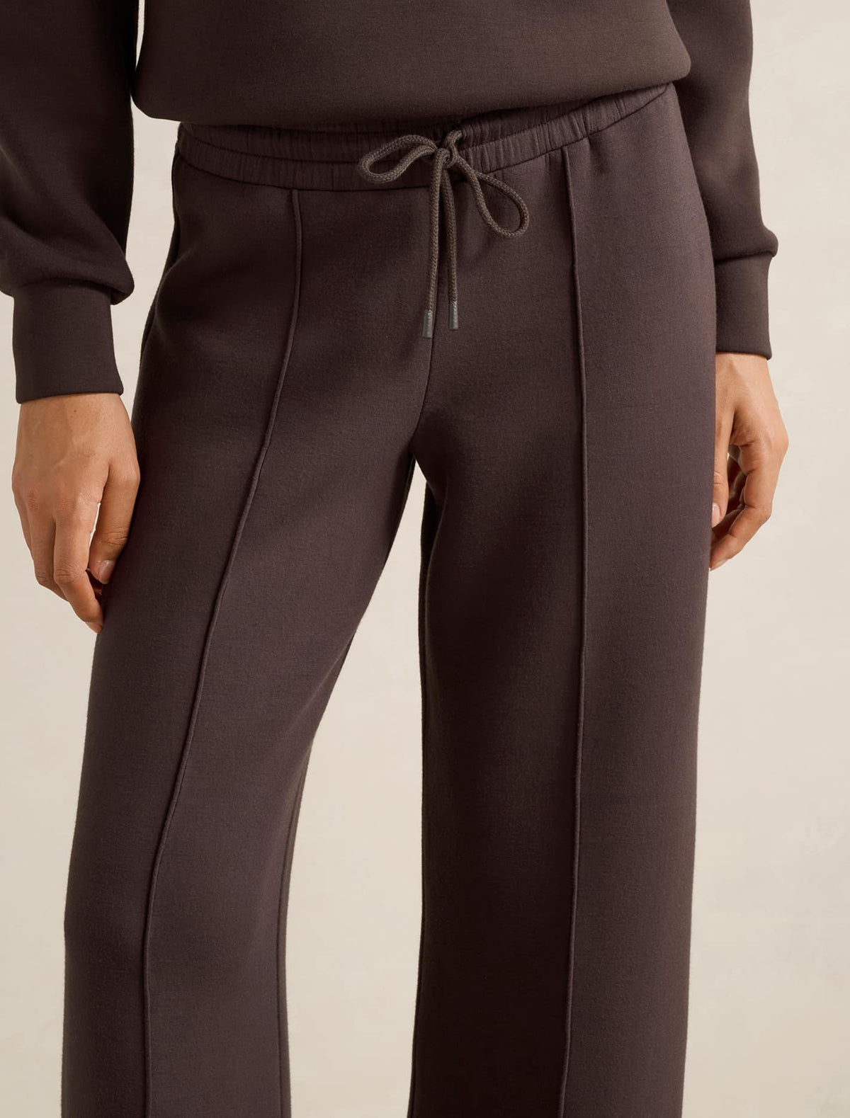 Tiana Wide Leg Track Pants Dark Chocolate