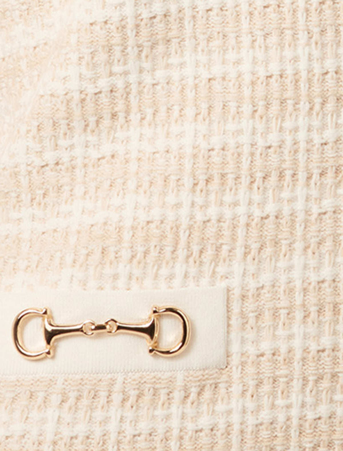 Paloma Check Mini Dress Neutral Check