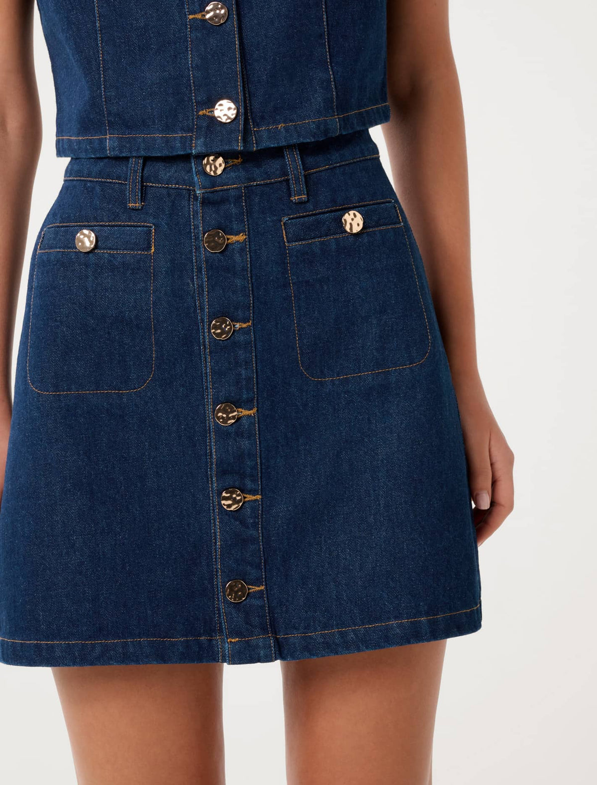 Ashley Denim Mini Skirt Rinse Wash