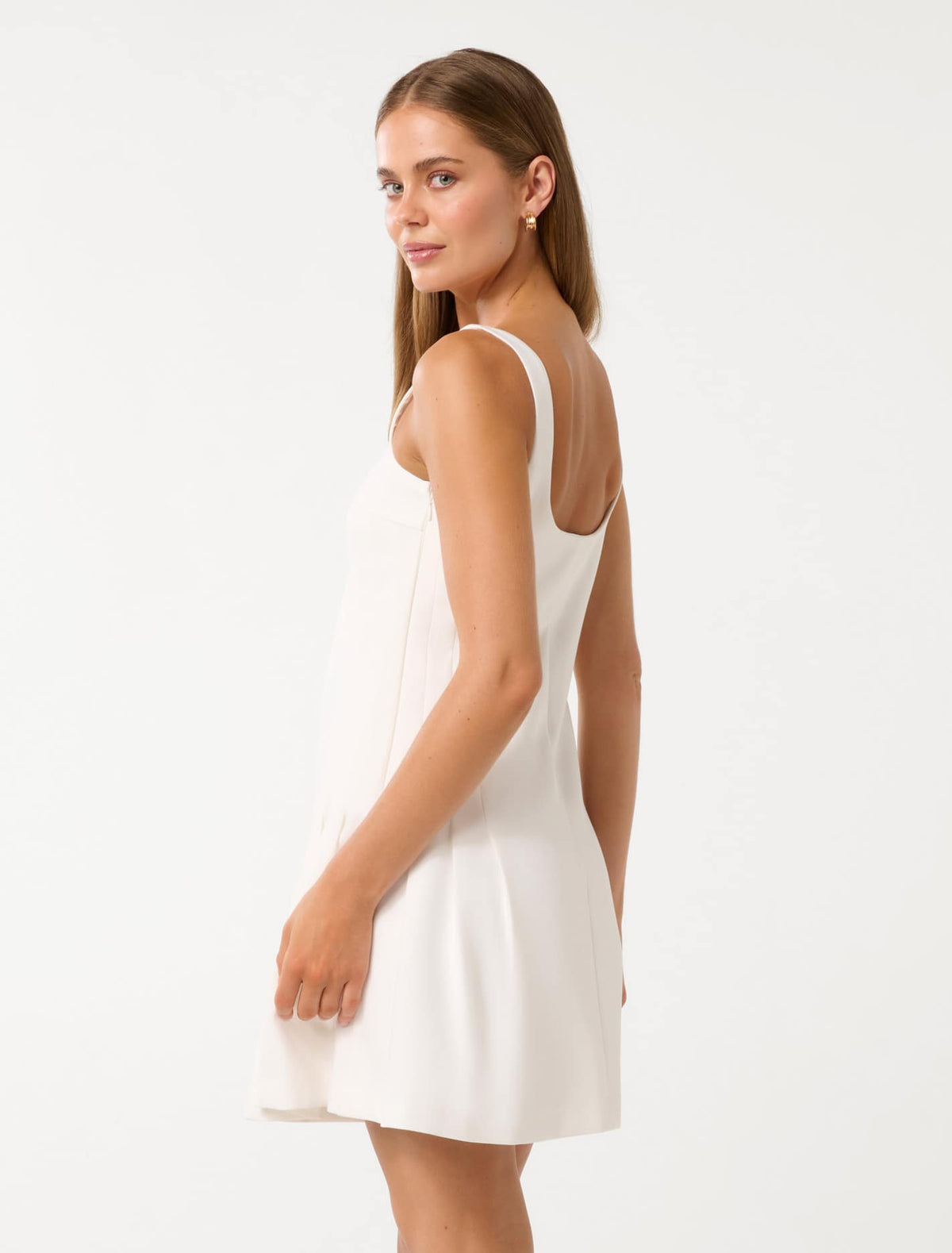 Tanya Pleated Mini Dress Porcelain Co-Ord