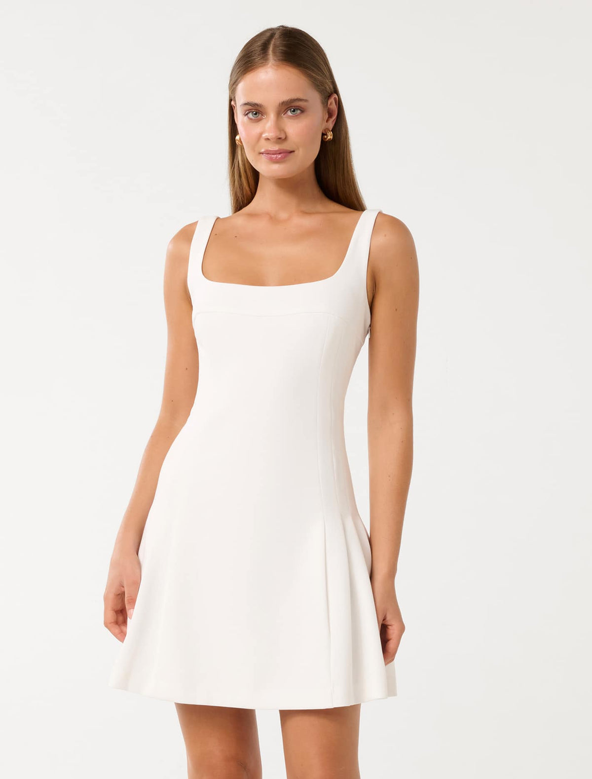 Tanya Pleated Mini Dress Porcelain Co-Ord