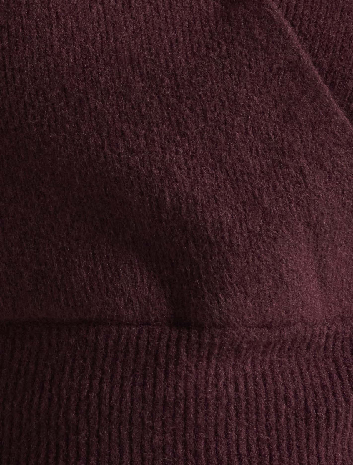 Sloane Petite Wrap Knit Sweater Mulled Wine
