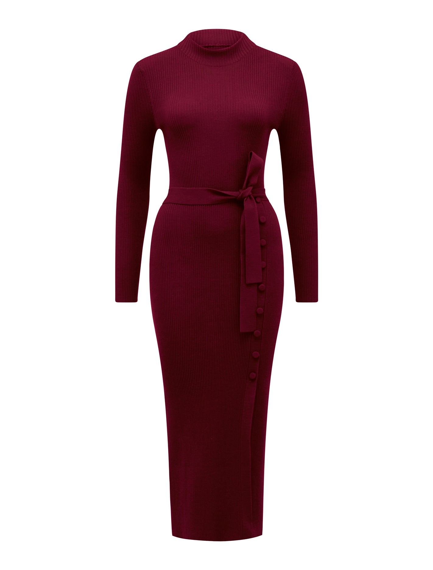 Kiara Button Detail Midi Dress