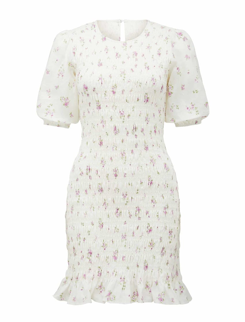 Alexa Shirred Mini Dress