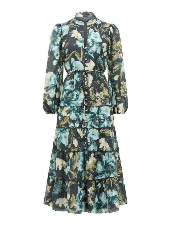 Jessie Petite Button Down Midi Dress
