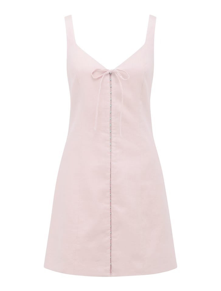 Monica Bow-Front Mini Dress | Women's Pink Dress | Women's Party Dress