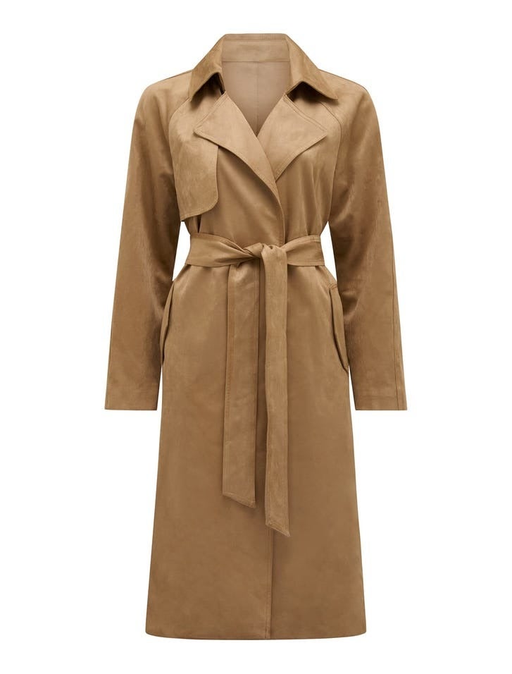 Cass Suede Trench