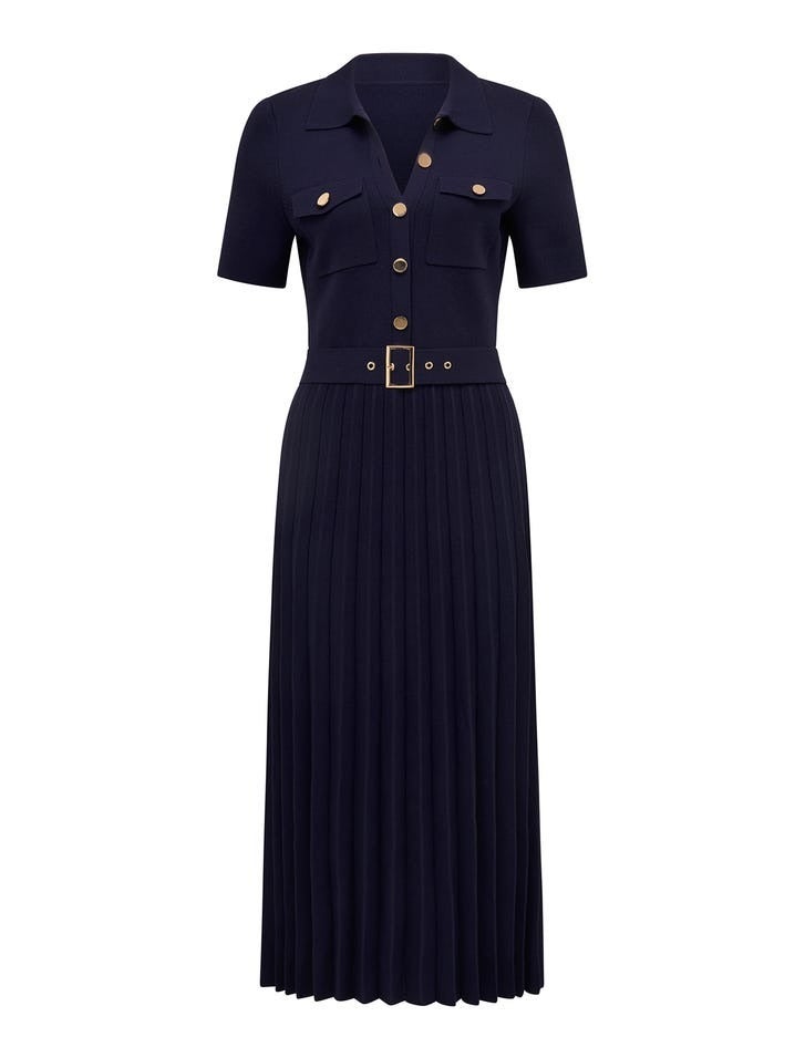 Gigi Utility Midi Knit Dress