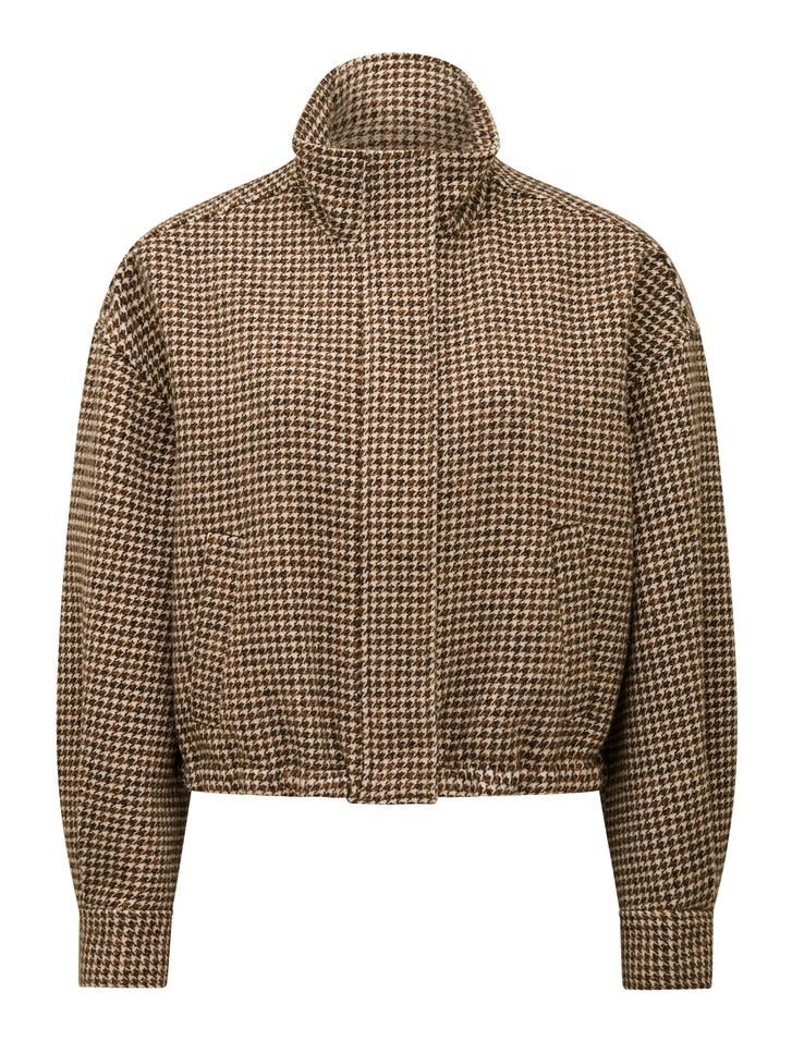 Kaia Check Crop Jacket