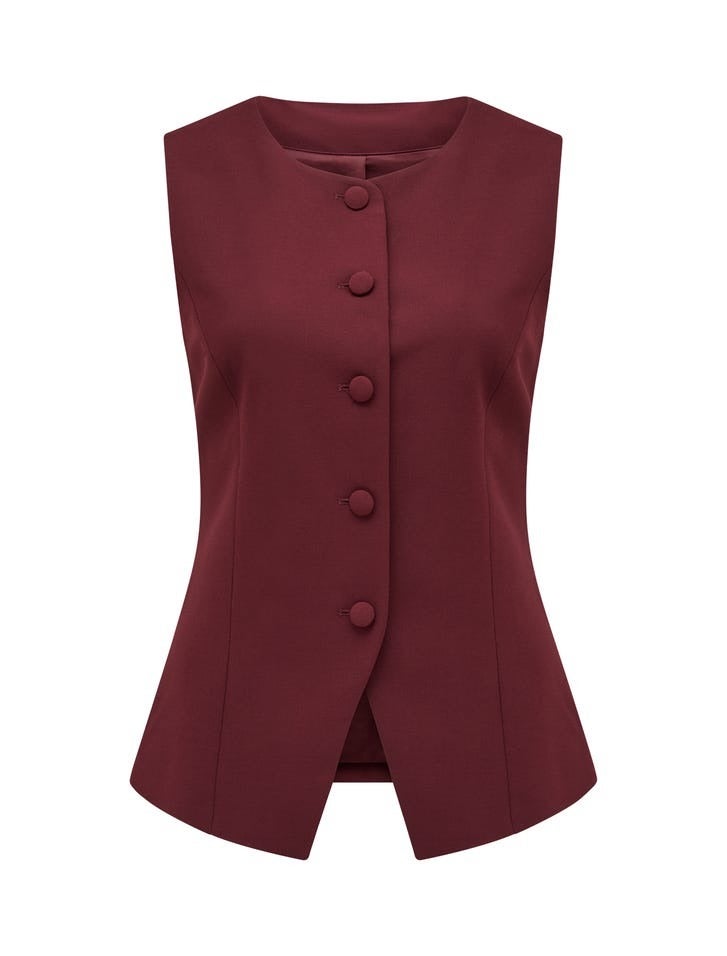 Toni High Neck Waistcoat