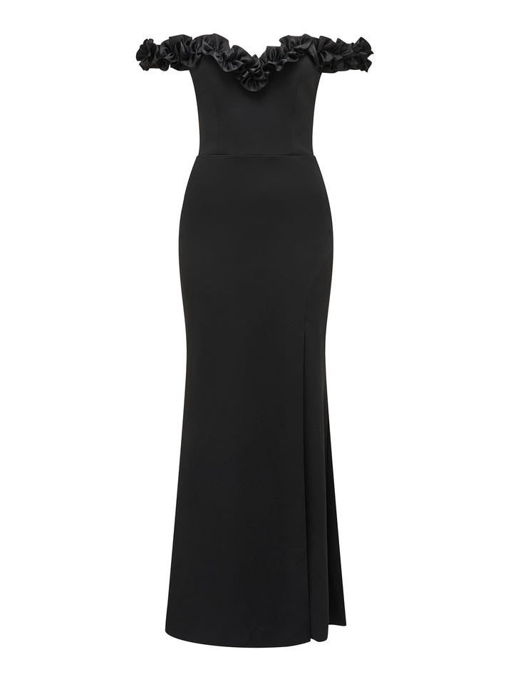 Connie Off Shoulder Ruffle Maxi Dress