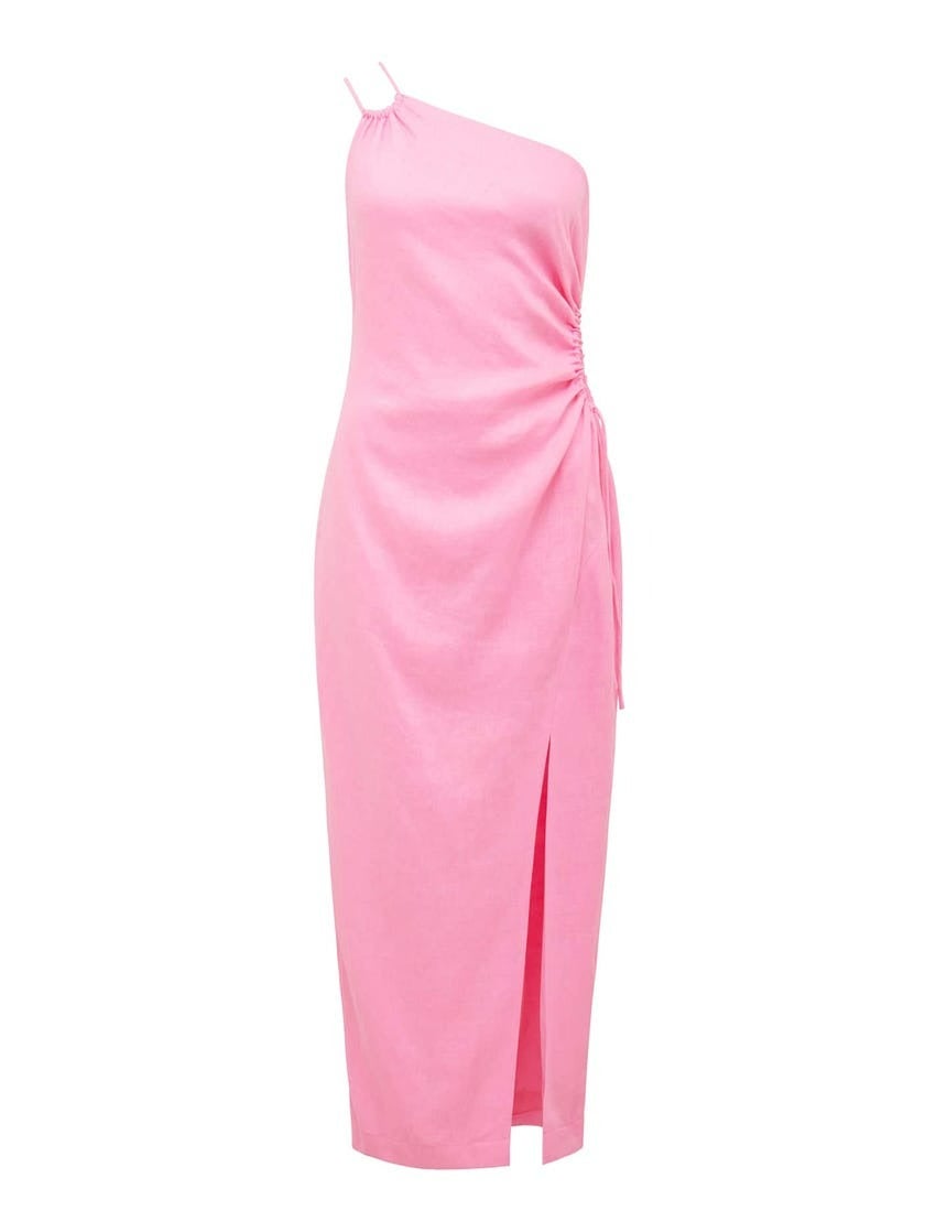 Mila Petite Linen Midi Dress