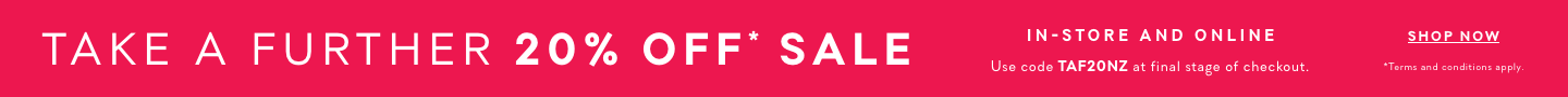 Take a further 20% off* Sale