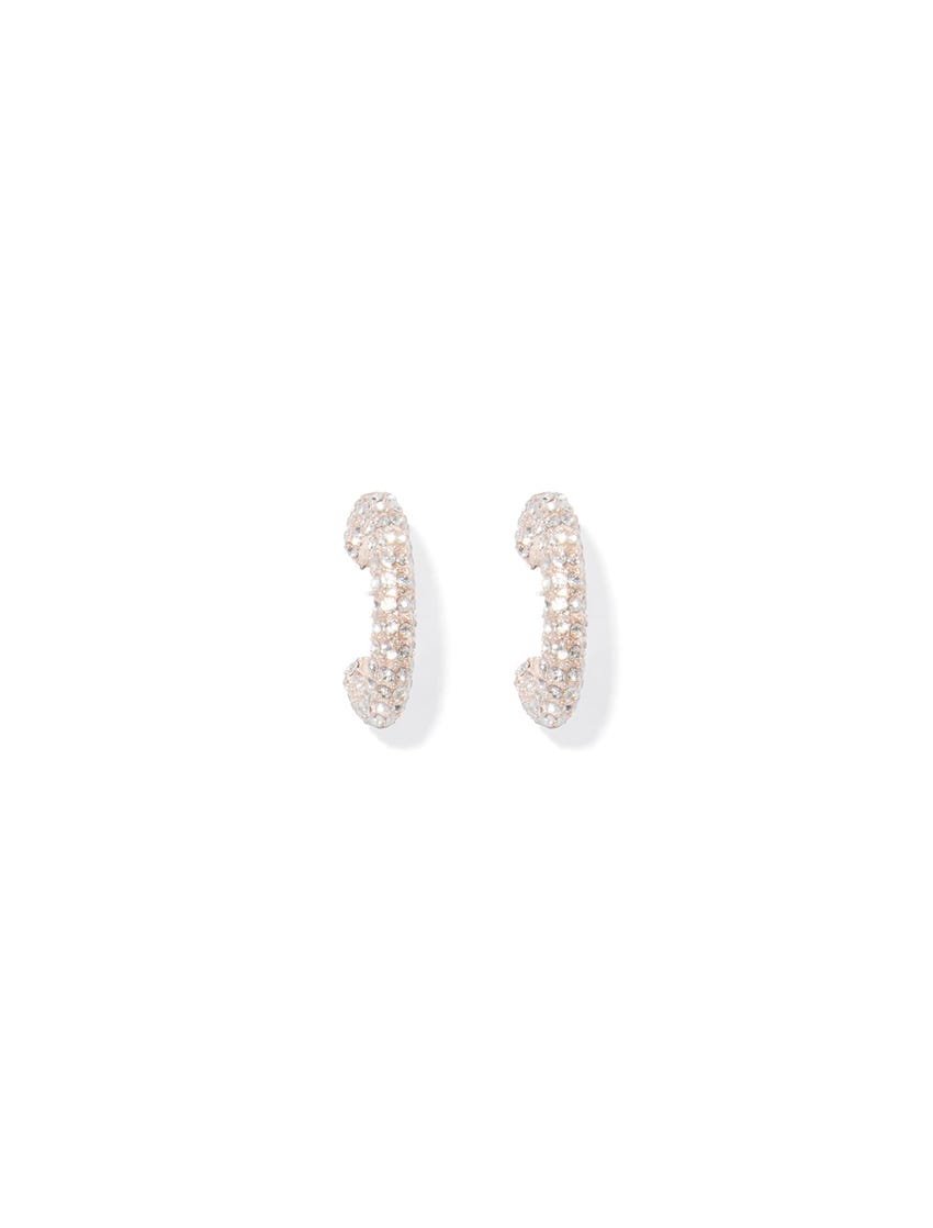Zara Pave Hoop Earrings
